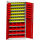 Workshop cabinet with plastic boxes