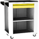 Mobile assembly trolley SVL series – 1 shelf, 1 drawer Žlutá dopravní - RAL 1023 Světle šedá - RAL 7035