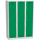 Metal locker BAS_43_A Dopravní zelená - RAL 6024 Světle šedá - RAL 7035