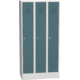 Metal locker SAS_33_T Šedomodrá - RAL 7031 Světle šedá - RAL 7035