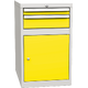 Basic combined container with 1 door, 1 shelf and 2 drawers