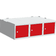 Locker base box Ohnivě červená - RAL 3000 Světle šedá - RAL 7035