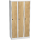 Stahlspind mit Laminattüren Dekor - Bříza Světle šedá - RAL 7035