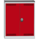 Cupboard for the storage of chemicals