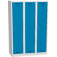 Metal locker BAS_43_A Světle modrá - RAL 5012 Světle šedá - RAL 7035