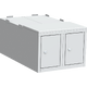 Podstavný box pod šatník Světle šedá - RAL 7035 Světle šedá - RAL 7035