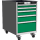 Mobile container with 5 drawers Dopravní zelená - RAL 6024 Světle šedá - RAL 7035