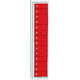 Garment Dispenser 14 Doors Ohnivě červená - RAL 3000 Světle šedá - RAL 7035