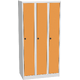 Stahlspind mit Laminattüren Oranžová - pudrová Světle šedá - RAL 7035