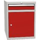 Basic combined container with 1 door, 1 shelf and 1 drawer (Welded Worktable Sets)