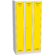 Metal locker BAS_33_A Žlutá dopravní - RAL 1023 Světle šedá - RAL 7035