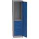 Universal Workshop Cabinet (505 mm) w/ DVB perforation, 8 drawers, 1 shelf