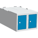Podstavný box pod šatník Světle modrá - RAL 5012 Světle šedá - RAL 7035