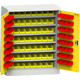 Workshop cabinet with plastic boxes