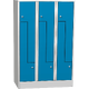 Horizontally Divided Steel Locker Světle modrá - RAL 5012 Světle šedá - RAL 7035