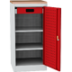 Workshop tool cupboard with beech worktop Ohnivě červená - RAL 3000 Světle šedá - RAL 7035