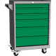 High-quality workshop tool trolley Economy series Smaragdová zelená - RAL 6001 Šedomodrá - RAL 7031