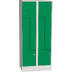 Horizontally Divided Steel Locker Dopravní zelená - RAL 6024 Světle šedá - RAL 7035