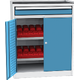 Tool cabinet Světle modrá - RAL 5012 Světle šedá - RAL 7035