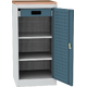 Workshop tool cupboard with beech worktop Šedomodrá - RAL 7031 Světle šedá - RAL 7035