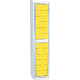 Garment Dispenser 12 Doors Žlutá dopravní - RAL 1023 Světle šedá - RAL 7035