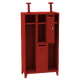 Wardrobe locker for two firefighters Ohnivě červená - RAL 3000 Ohnivě červená - RAL 3000