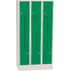 Horizontally Divided Steel Locker Dopravní zelená - RAL 6024 Světle šedá - RAL 7035