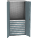 Heavy-duty SPD Universal Workshop Cabinet w/ DVB perforation, 8 drawers, 2 shelves