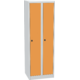 Metal locker with laminate door 180x60 Oranžová - pudrová Světle šedá - RAL 7035