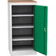 Workshop tool cupboard with beech worktop Dopravní zelená - RAL 6024 Světle šedá - RAL 7035