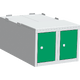 Podstavný box pod šatník Dopravní zelená - RAL 6024 Světle šedá - RAL 7035
