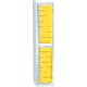 Garment Dispenser 14 Doors Žlutá dopravní - RAL 1023 Světle šedá - RAL 7035