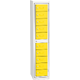 Garment Dispenser 10 Doors Žlutá dopravní - RAL 1023 Světle šedá - RAL 7035