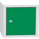 Metal Lockable Box “Cube” Dopravní zelená - RAL 6024 Světle šedá - RAL 7035