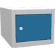 Podvěsný kontejner pro montážní pracovní stoly MTS - 1 zásuvka Světle modrá - RAL 5012 Světle šedá - RAL 7035