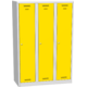 Metal locker BAS_43_A Žlutá dopravní - RAL 1023 Světle šedá - RAL 7035
