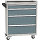 High-quality workshop tool trolley DPV series Šedomodrá - RAL 7031 Světle šedá - RAL 7035