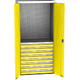 Heavy-duty SPD Universal Workshop Cabinet w/ DVB perforation, 8 drawers, 2 shelves
