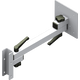 Adjustable holder for LCD monitors used on MTS workbenches