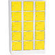 Steel Locker with Lockable Compartments Žlutá dopravní - RAL 1023 Světle šedá - RAL 7035