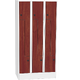 Space-saving metal “Z” locker with compact laminate doors Dekor - Třešeň Světle šedá - RAL 7035