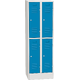 Horizontally Divided Steel Locker Světle modrá - RAL 5012 Světle šedá - RAL 7035