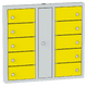 Locker for charging mobile devices with USB ports Žlutá dopravní - RAL 1023 Světle šedá - RAL 7035