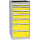 Workshop drawer cabinet for tools – 7 drawers Žlutá dopravní - RAL 1023 Světle šedá - RAL 7035