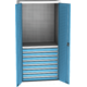 Heavy-duty SPD Universal Workshop Cabinet w/ DVB perforation, 8 drawers, 2 shelves