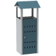 Venkovní odpadkový koš na běžný nebo recyklovaný odpad - 50 l Šedomodrá - RAL 7031 Světle šedá - RAL 7035