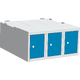 Podstavný box pod šatník Světle modrá - RAL 5012 Světle šedá - RAL 7035