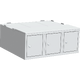 Podstavný box pod šatník Světle šedá - RAL 7035 Světle šedá - RAL 7035