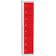 Garment Dispenser 8 Doors Ohnivě červená - RAL 3000 Světle šedá - RAL 7035