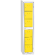 Garment Dispenser 6 Doors Žlutá dopravní - RAL 1023 Světle šedá - RAL 7035